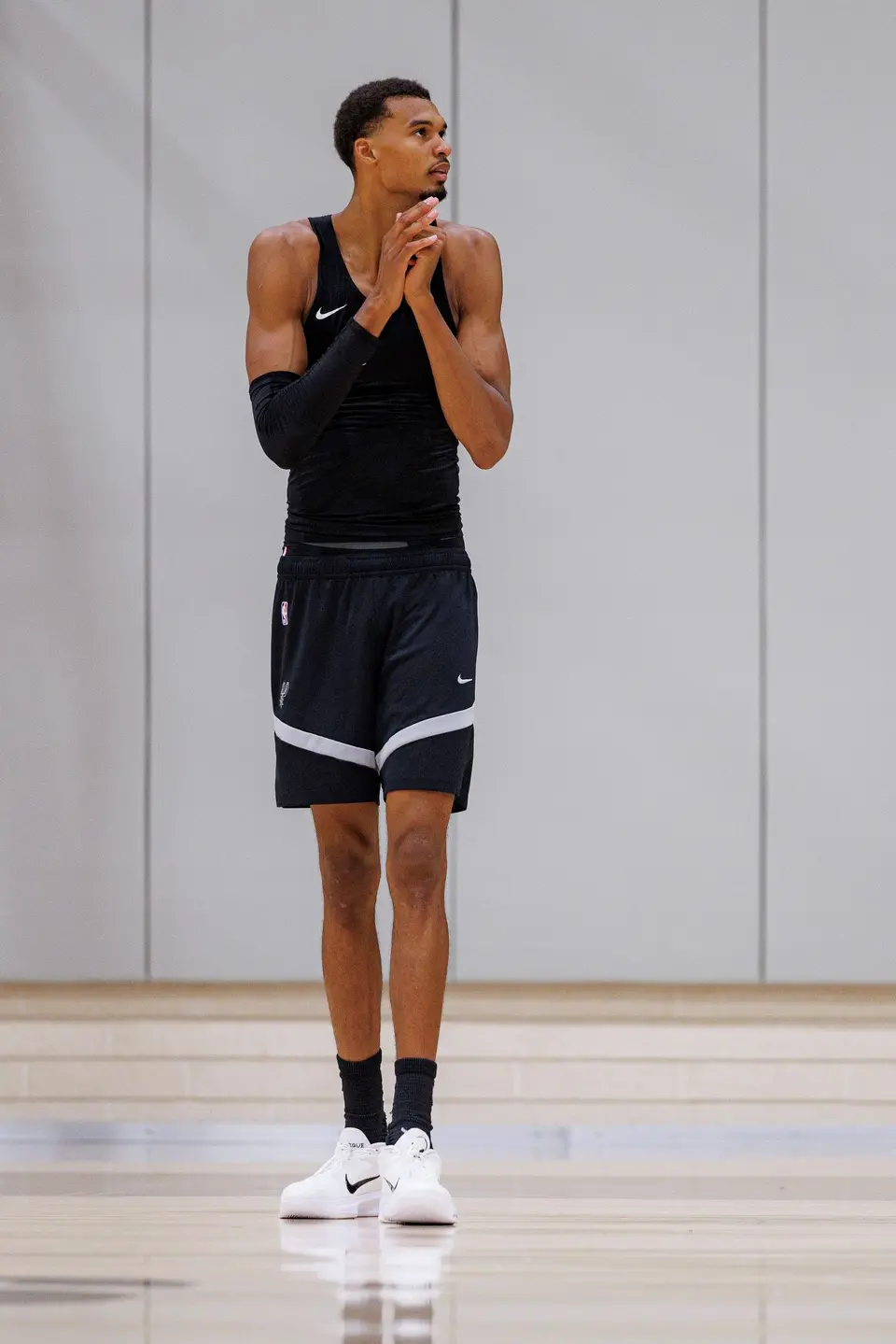 San Antonio Spurs’ Victor Wembanyama participates in training camp at Victory Capital Performance Center in San Antonio, Tuesday, Sept. 29, 2026.