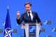 NATO Secretary General Mark Rutte gestures as he speaks during a joint press conference with Lithuanian Prime Minister Mindaugas Sinkevicius at NATO headquarters in Brussels, Tuesday, Sept. 29, 2026.