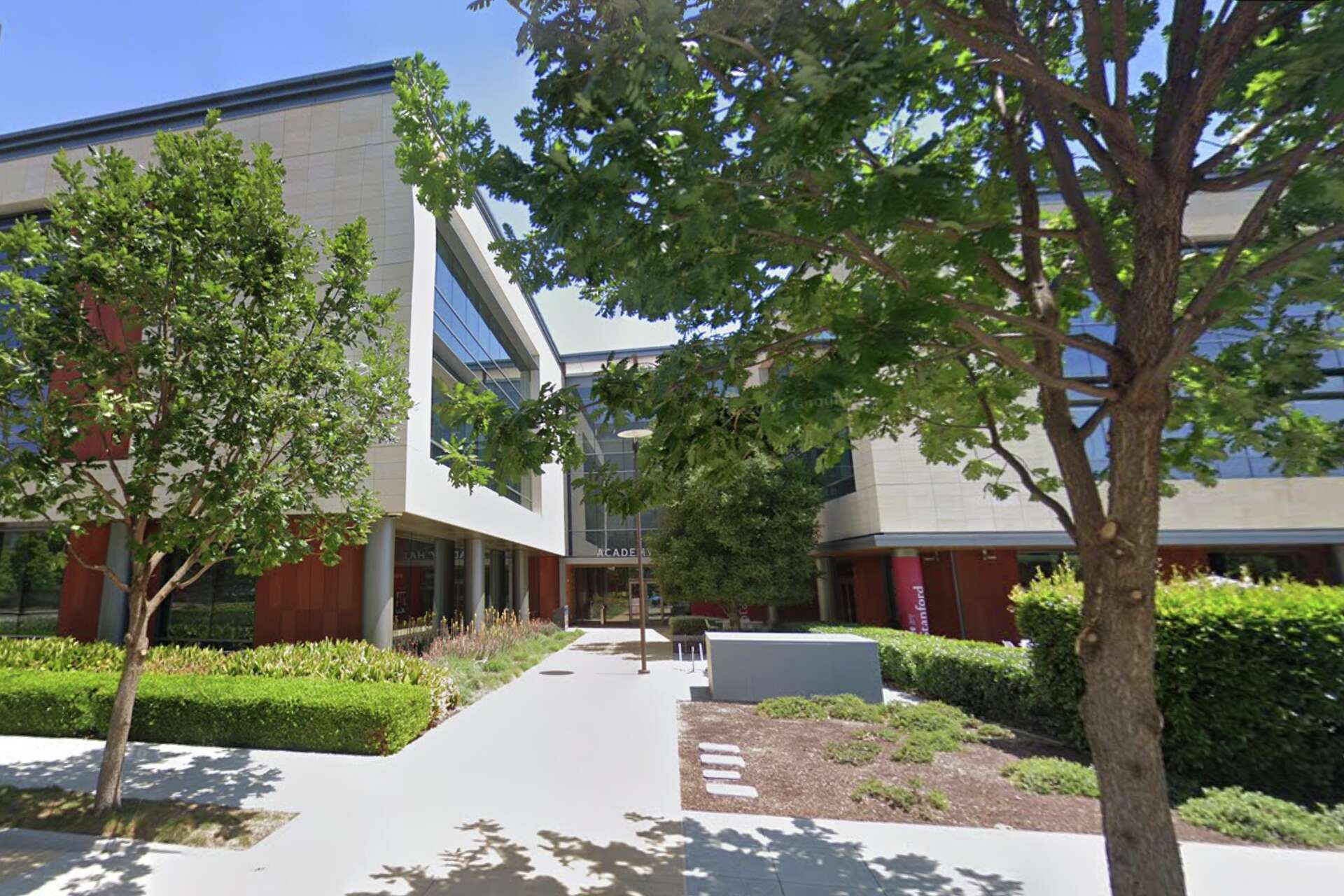 The building where Stanford Online High School in Redwood City, Calif. is located.