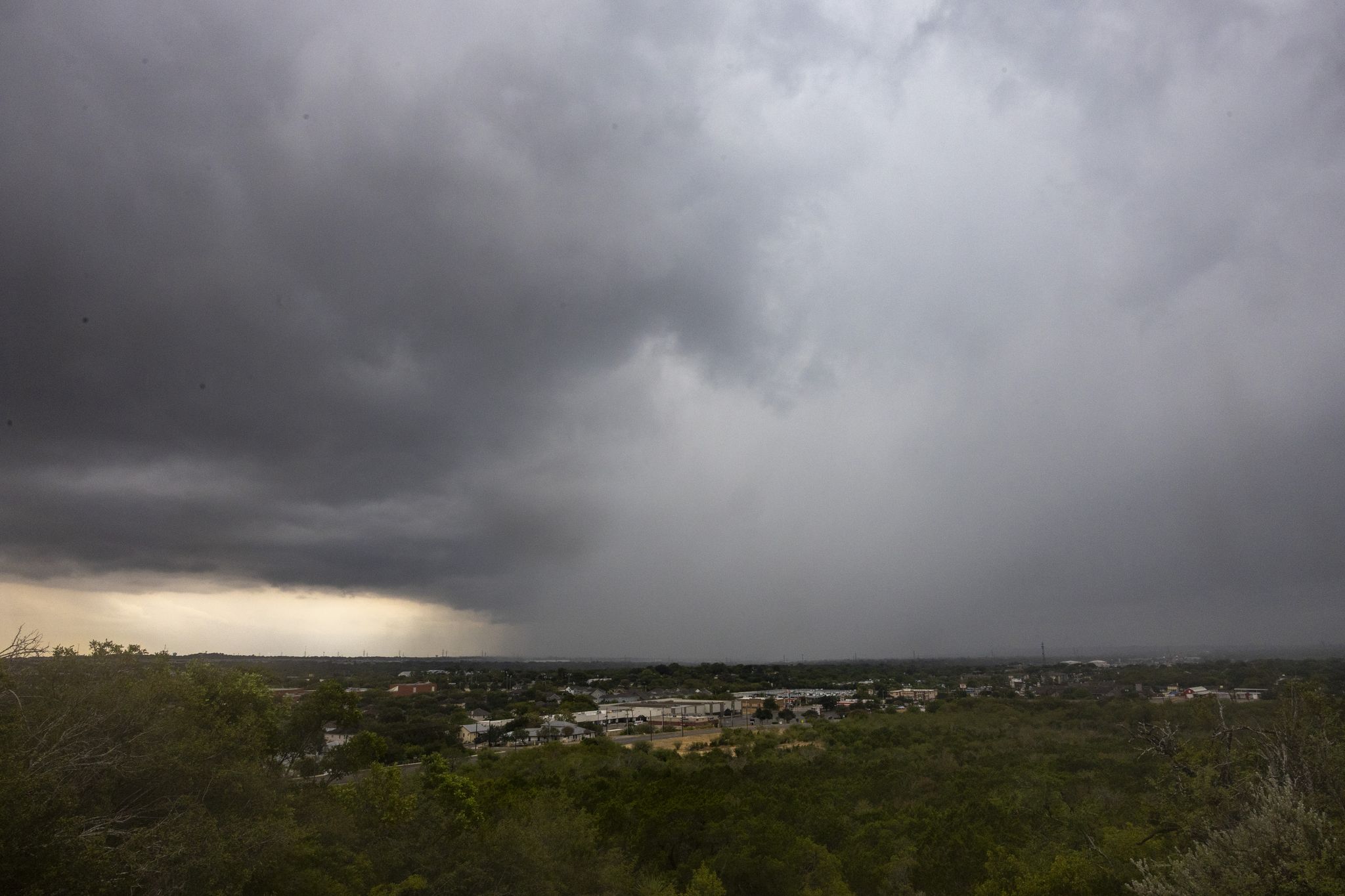San Antonio schools began canceling after-school activities on Thursday because of area thunderstorms.