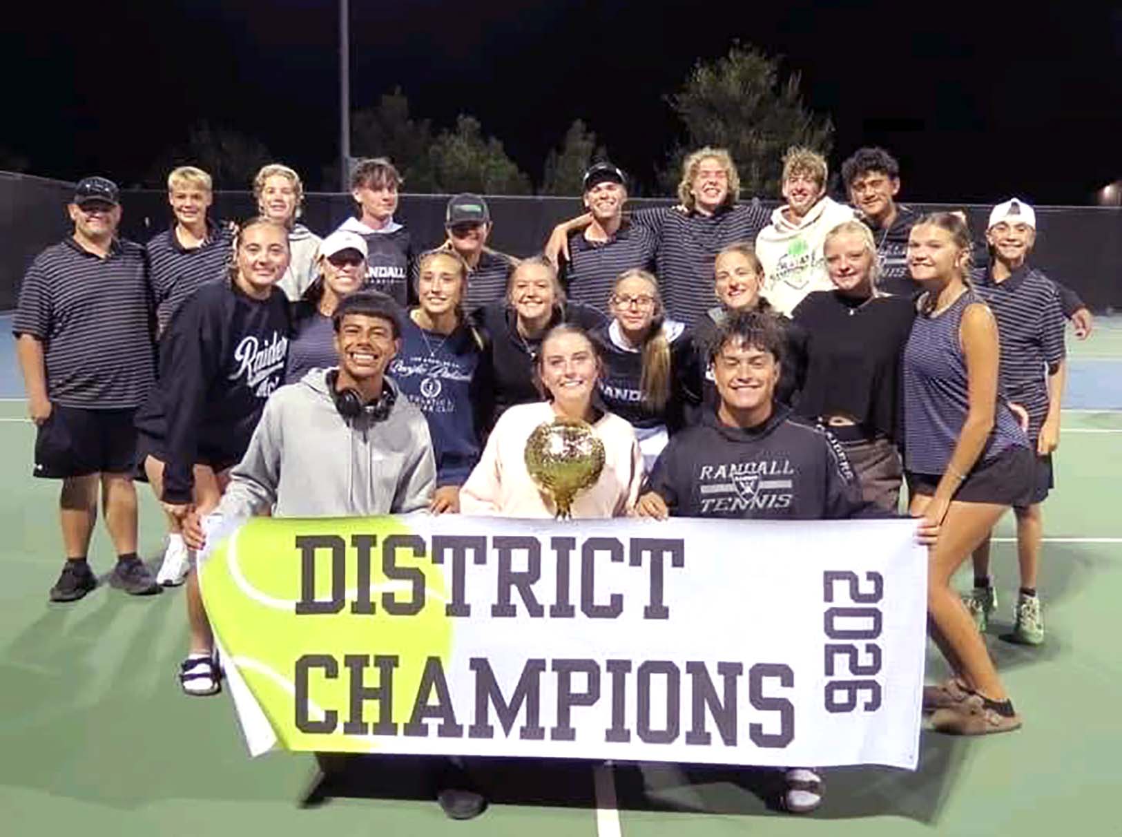 Randdal Randall adds another District Title in Fall Tennis to trophy case