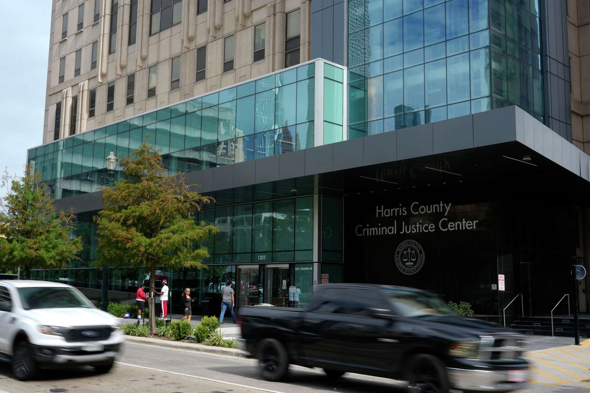The Harris County Criminal Justice Center is shown in Houston Friday, Oct. 2, 2026.