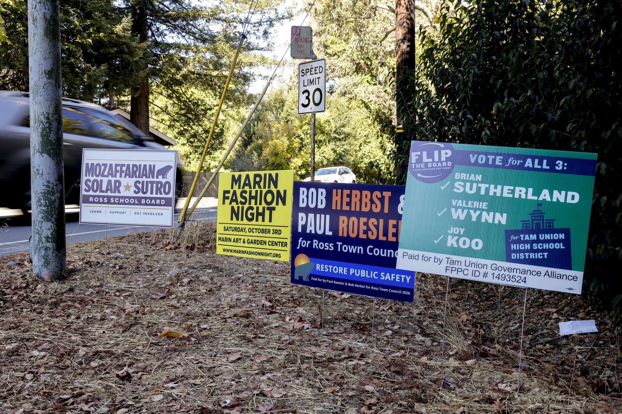 Marin County mayor entangled in ‘signgate' texted about campaign signs night before removal
