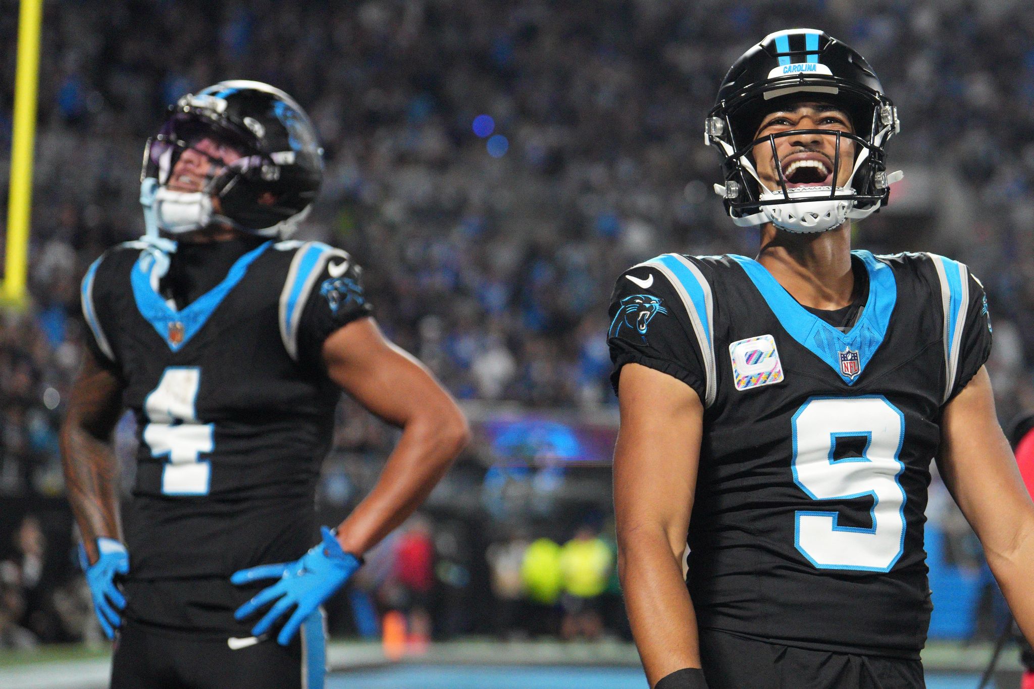 Steve Reed Puzzles Bryce Young and Tetairoa McMillan connect for 2 TDs to lead Panthers ...