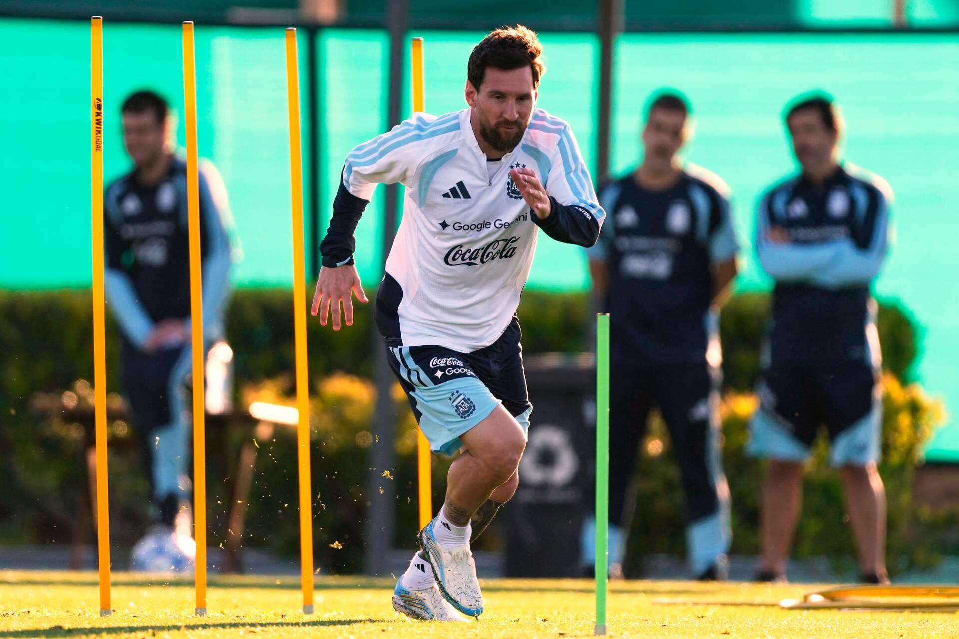 Lionel Messi prepares for his final match for Argentina