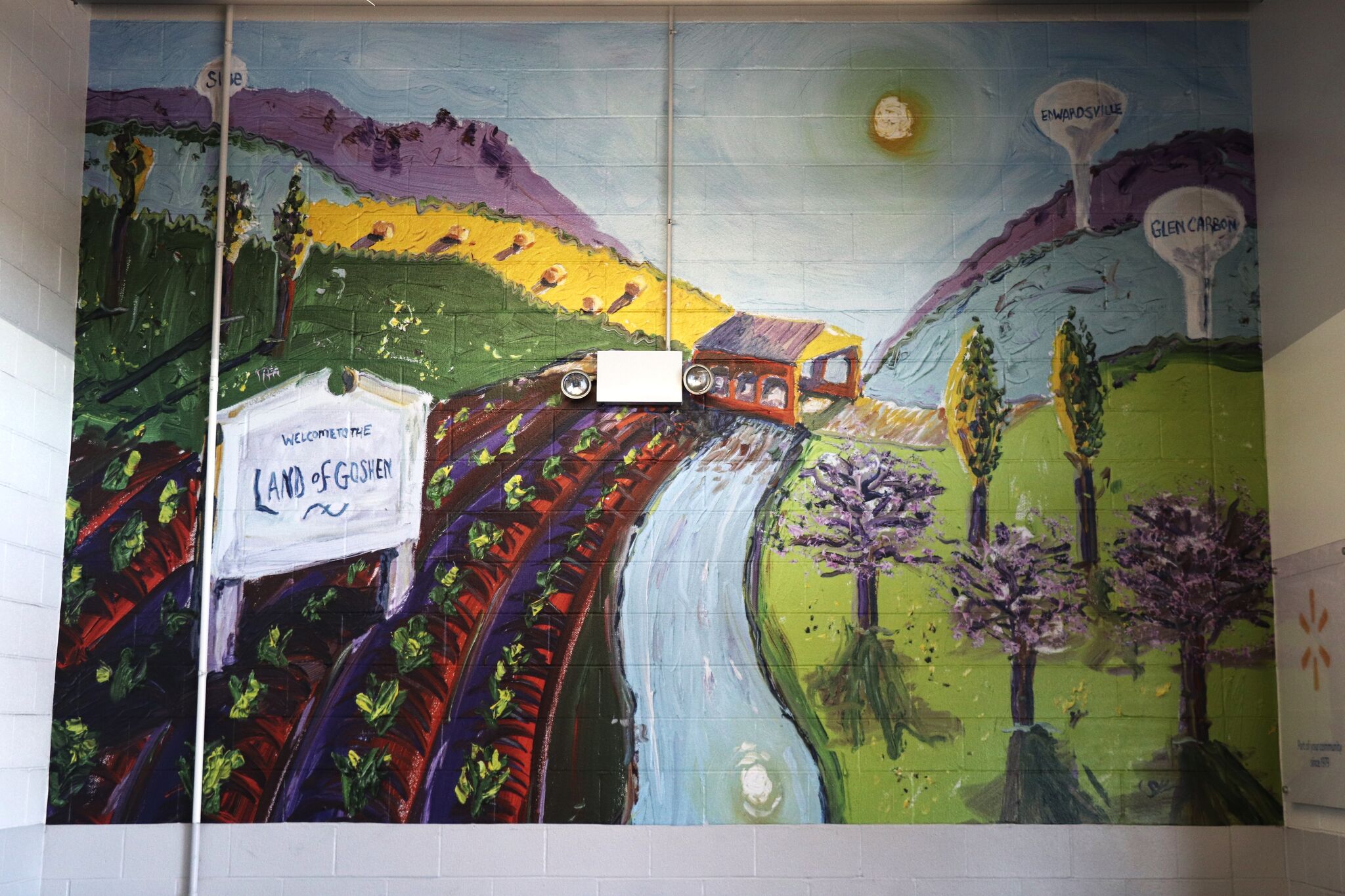 Local artwork display leaving Glen Carbon IL Walmart