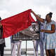 Family members of late Ship's Cook 3rd Class Doris Miller unveil a plaque commemorating the future Navy ship, the Ford-class aircraft carrier USS Doris Miller (CVN 81), at a Dr. Martin Luther King Jr. Day celebration event at Joint Base Pearl Harbor-Hickam, Jan. 20. This will be the second ship named in honor of Miller and the first aircraft carrier named for an African American and an enlisted Sailor.
