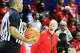 Southern Methodist University head coach Andy Enfield reacts towards the referee during the second half of a college basketball game against the North Carolina Tar Heels, on Saturday, Jan. 3, 2026 at SMU.