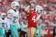 49ers' thoughts on Seahawks are hard to believe after big-game losses 3 Niners guard Kyle Juszczyk makes a gasping gesture after making a catch against the Miami Dolphins in the second half at Levi's Stadium on September 20.