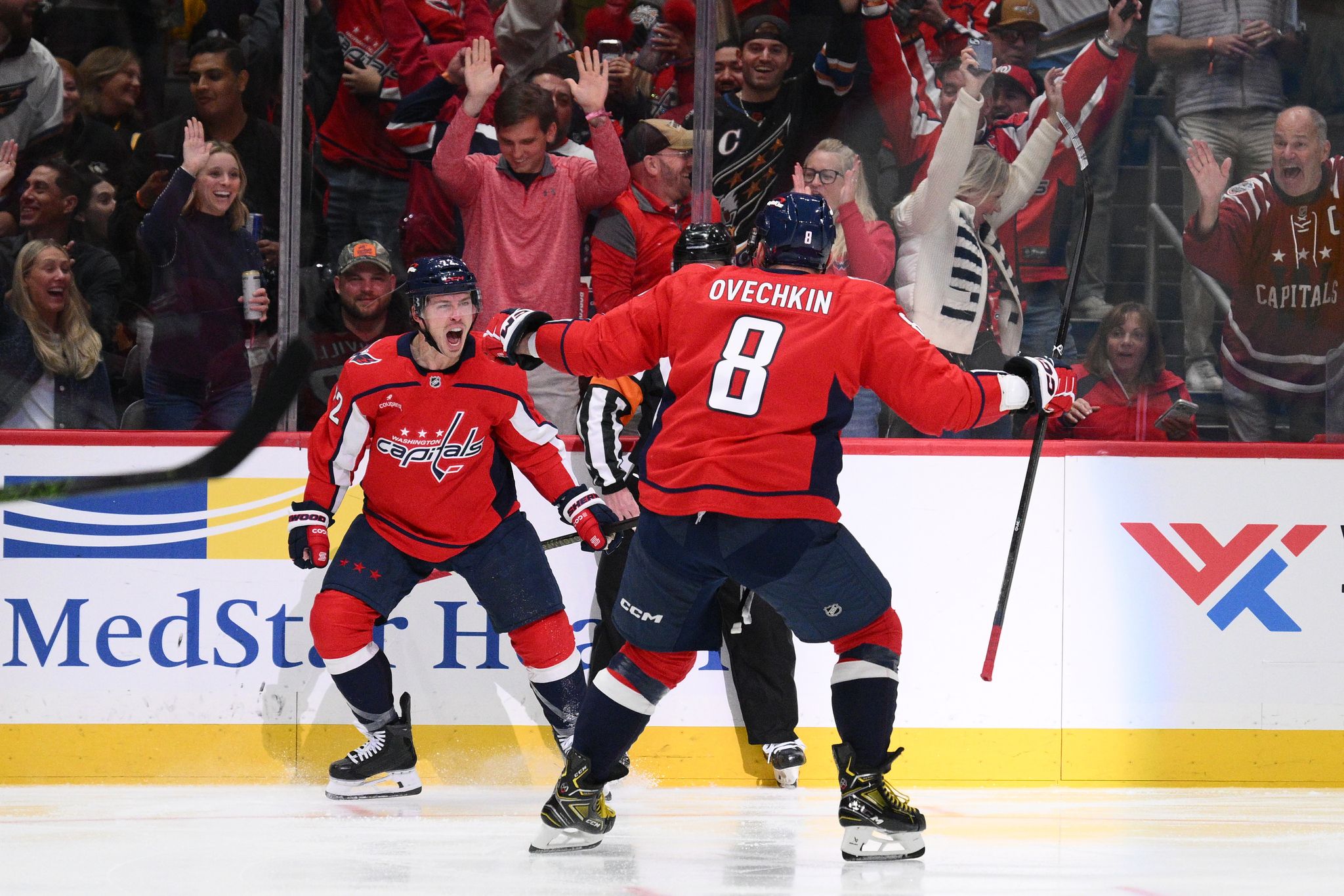 Capitals top Penguins 5-3 in Alex Ovechkin's final home opener in Washington