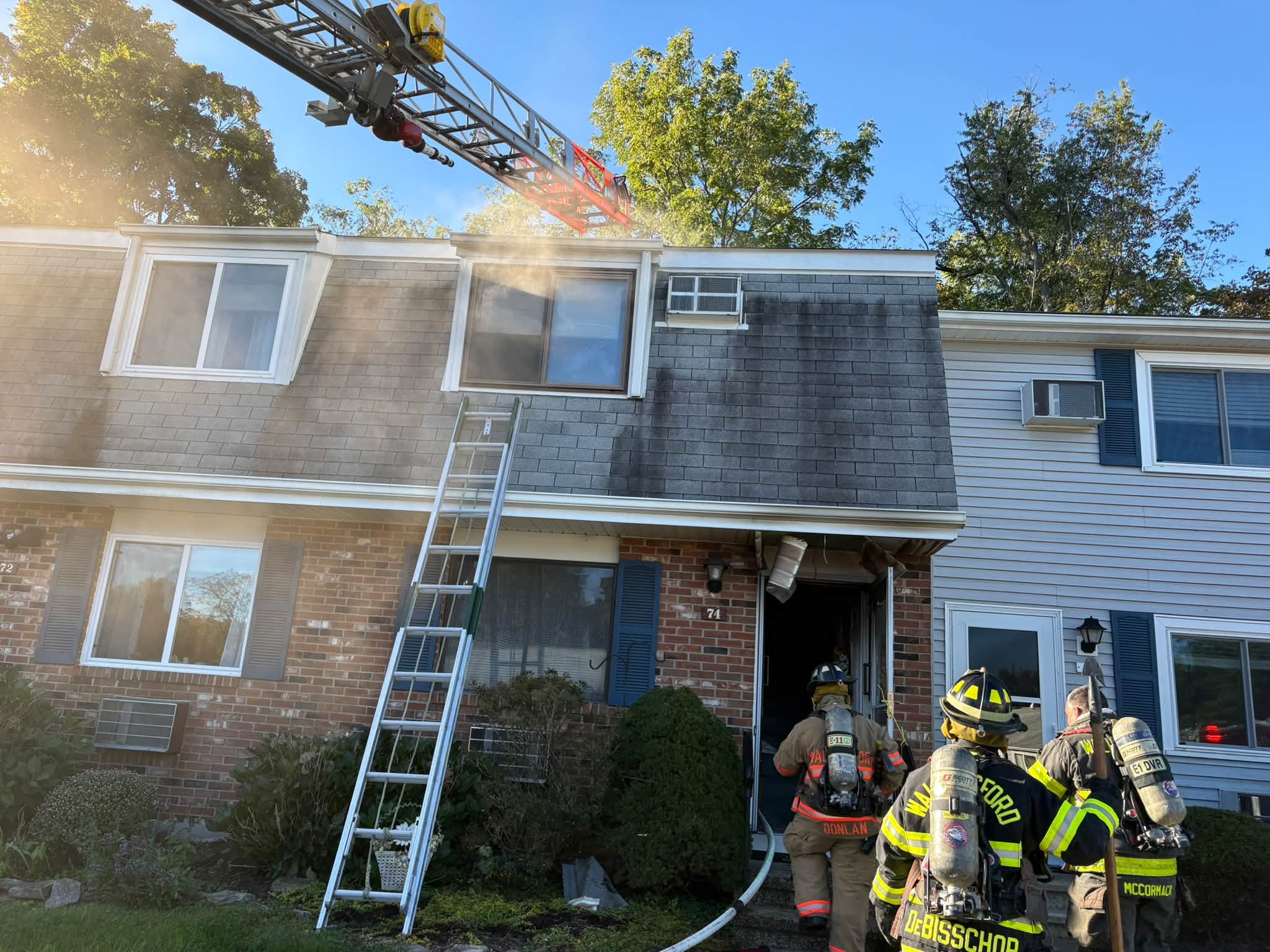 Cat rescued, 1 displaced in Wallingford condo fire, officials say