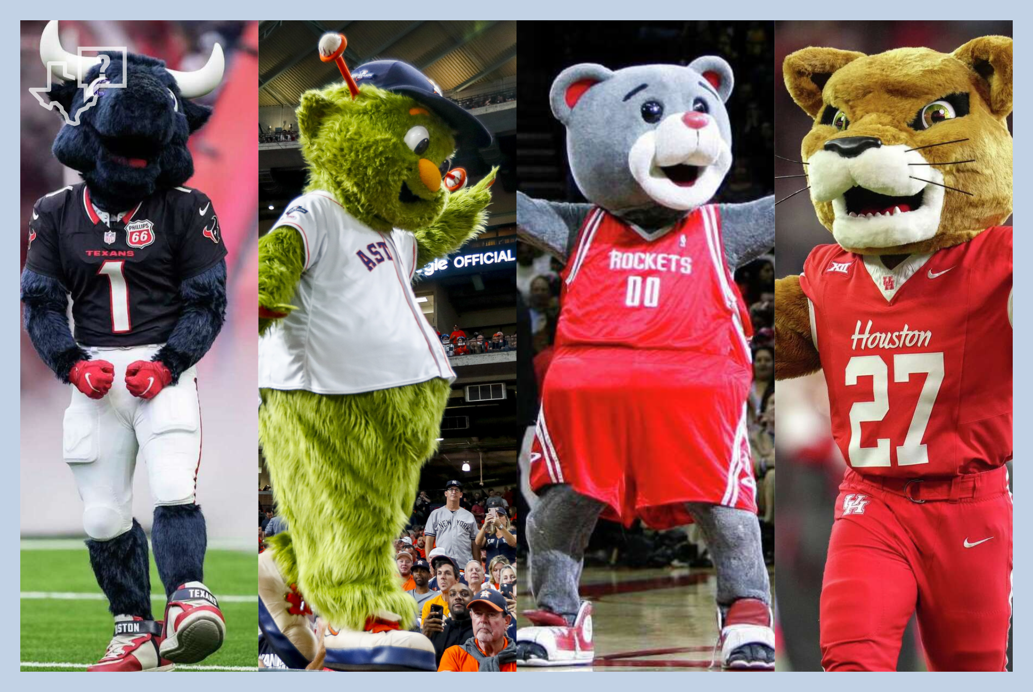 Houston could get an NHL team. Here are a few mascots with real hometown spirit.