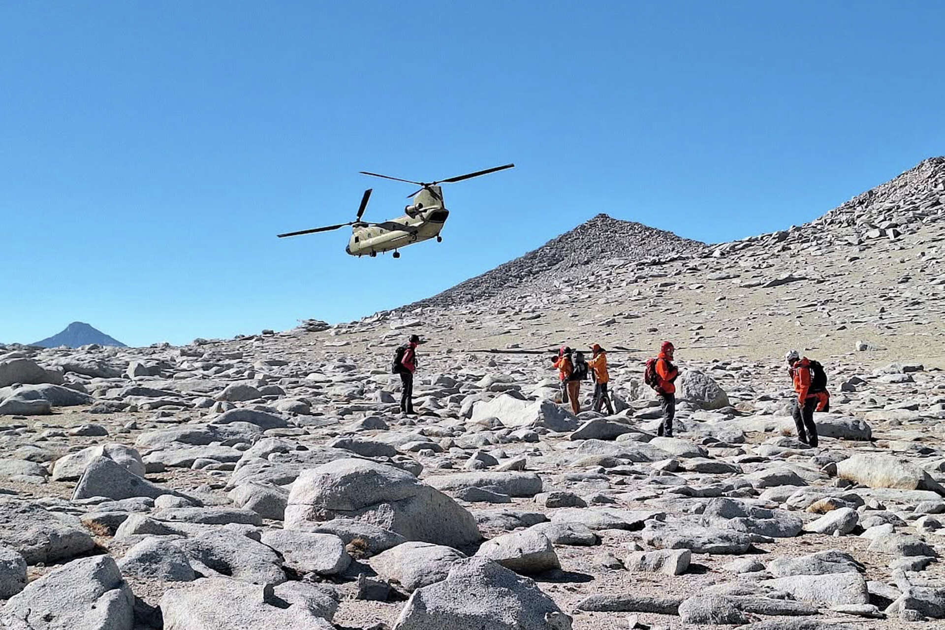 Rescue personnel fanned out on Mount Morgan in California to search for a missing hiker.