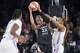 The Valkyries earn their spot in the WNBA Finals with an OT victory over the Aces and then face the Dream 3 Las Vegas Aces center A'ja Wilson (22) gets a rebound against Golden State Valkyries forward Kayla Thornton, right, during the first half in Game 3 of the WNBA basketball semifinals, Friday, Oct. 9, 2026, in Las Vegas.