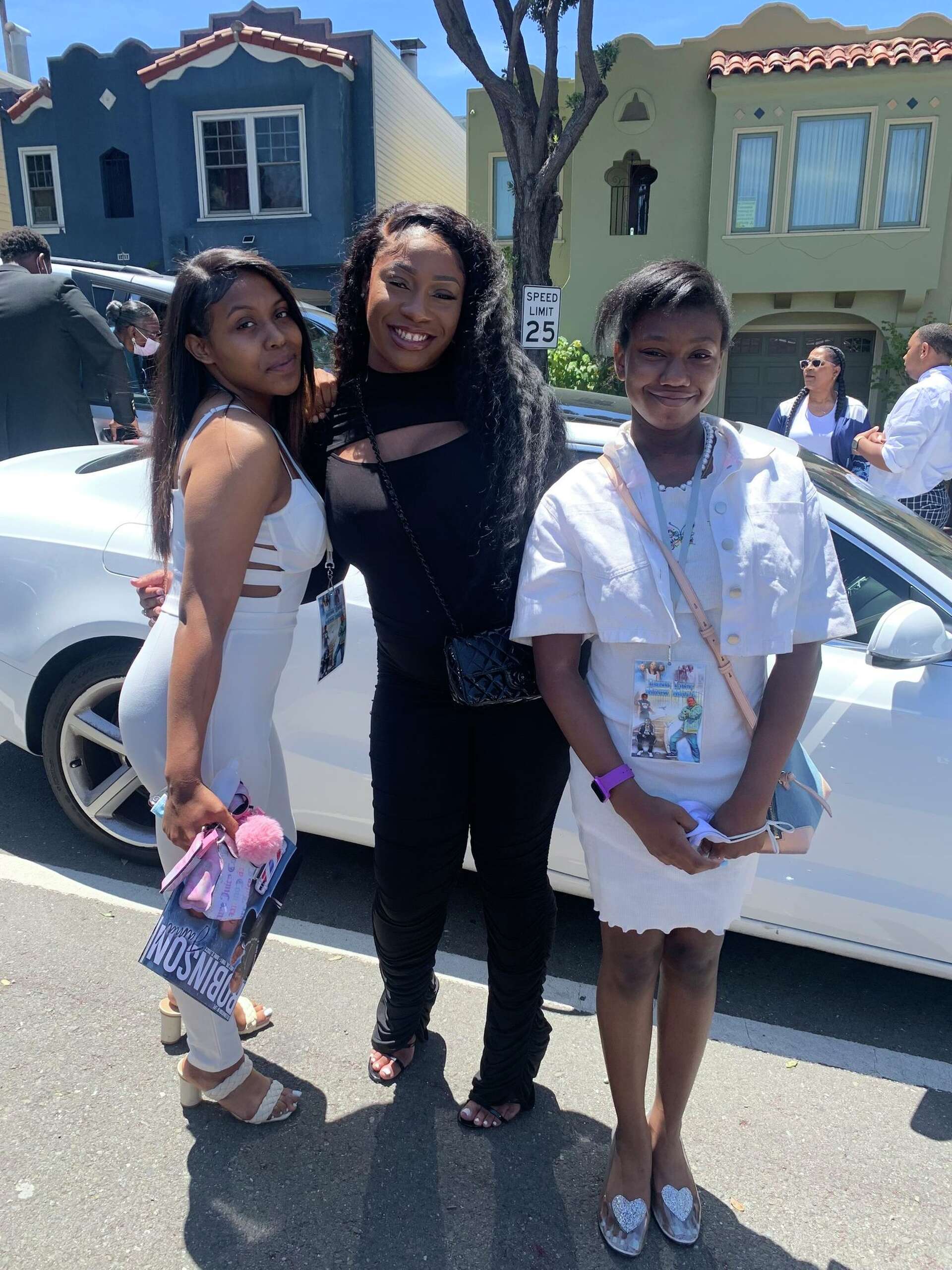Chantel Brooks, center, with family in San Francisco, Calif. Brooks was last seen leaving a CVS Pharmacy store in Fairfield, Calif. in the early morning hours o