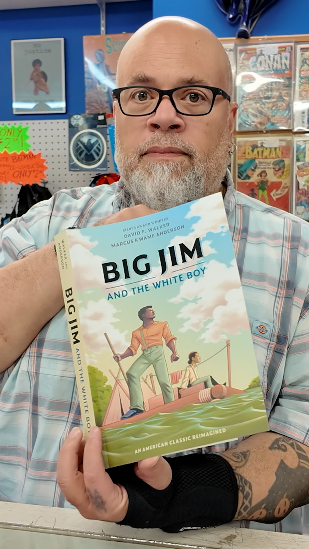 Albany's Marcus Kwame Anderson joined co-creator David F. Walker for a signing of their acclaimed graphic novel at Earthworld Comics.