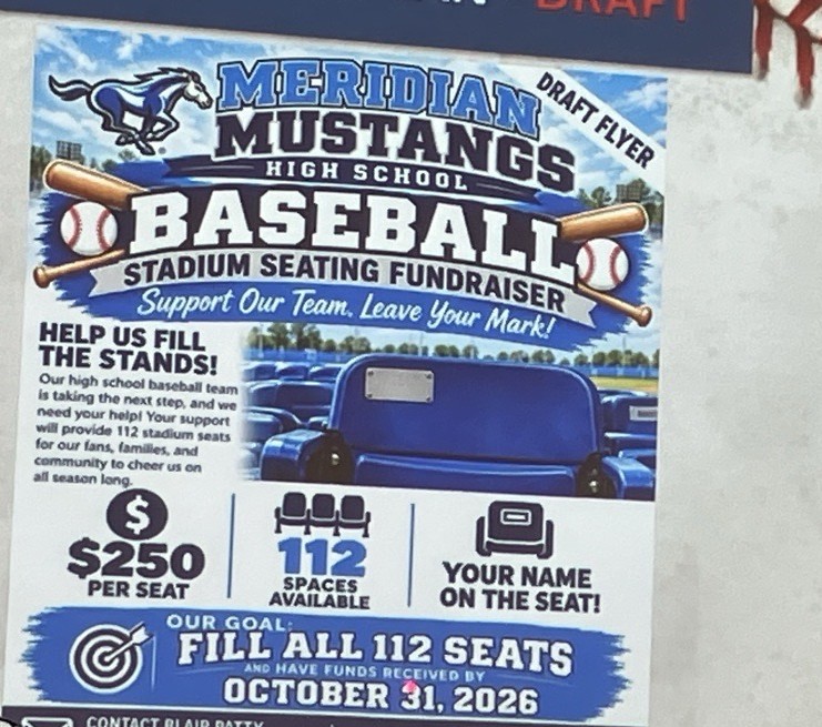 Project Meridian Meridian baseball project to add seating with funding