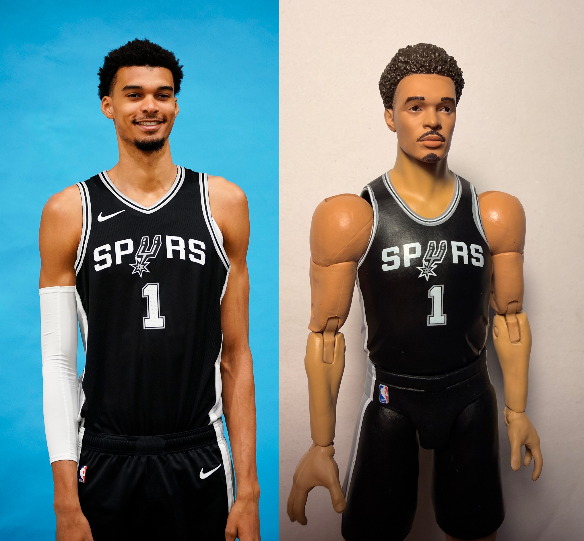 Victor Wembanyama Spurs action figure now available