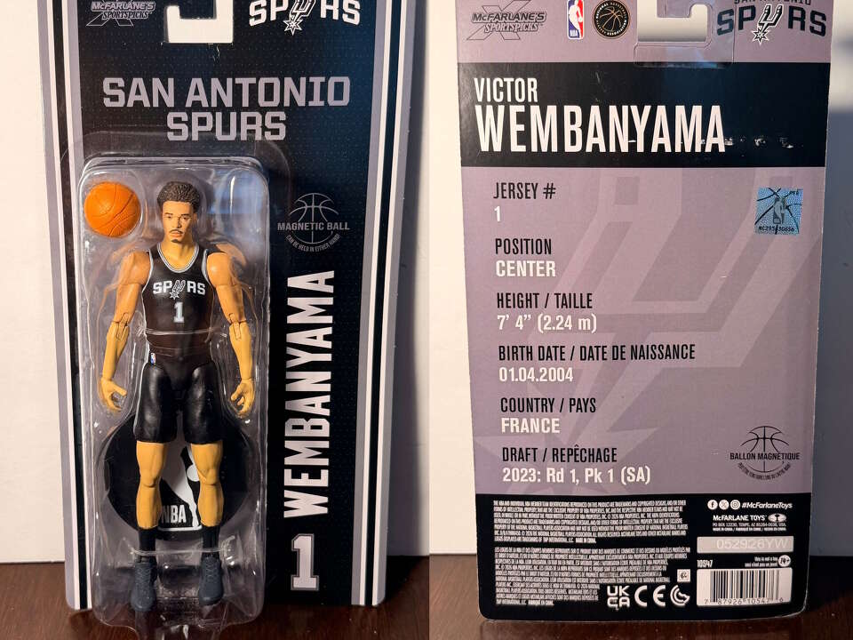 Victor Wembanyama Spurs action figure now available