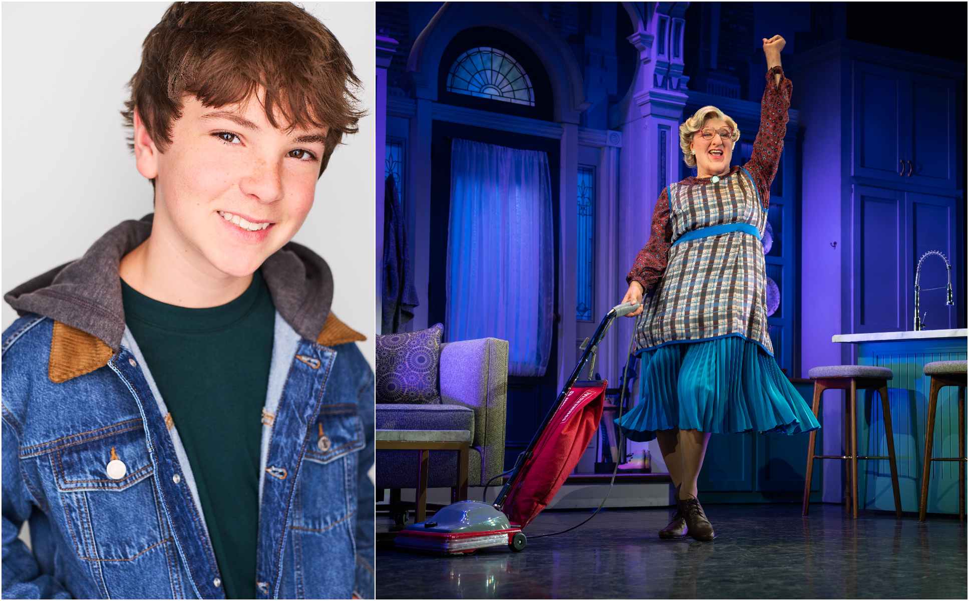 Woodlands actor makes national tour debut in 'Mrs. Doubtfire' musical. His PS5 is always with him.