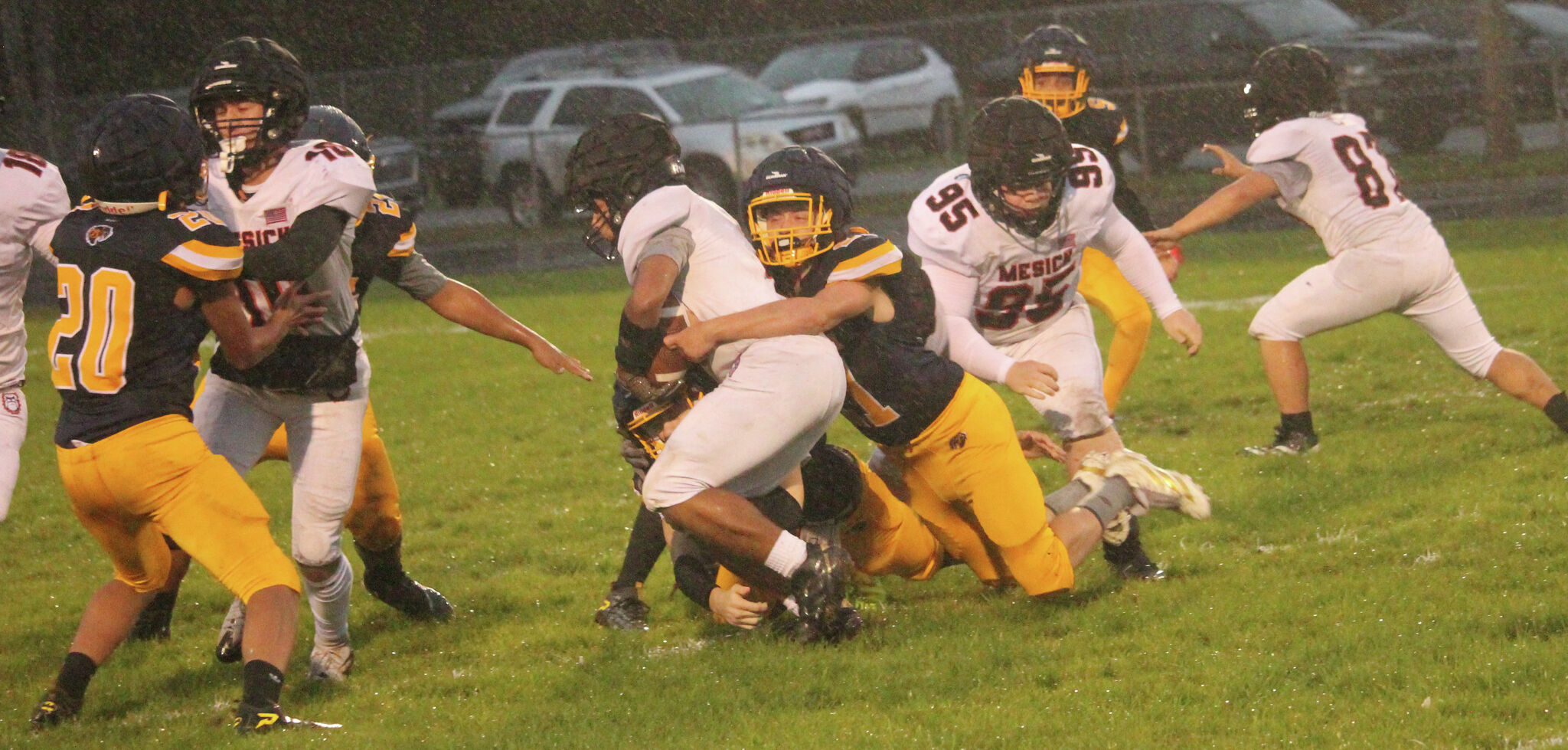 Baldwin Football Roster Baldwin survives rain, Mesick for 8-6 win