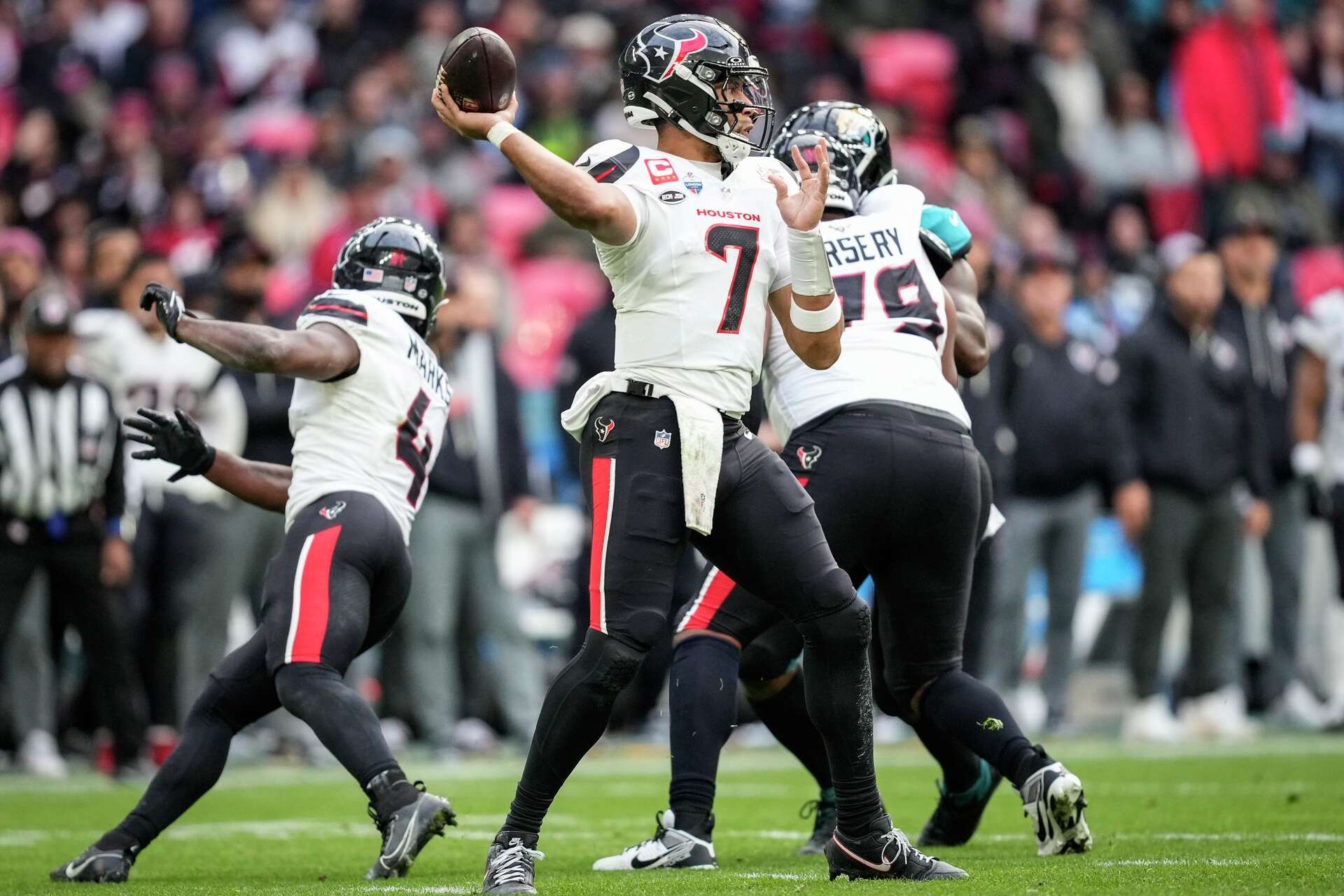 Even after throwing a costly interception that allowed Jacksonville to tie the score, C.J. Stroud stayed composed and led the Texans on a game-winning drive to