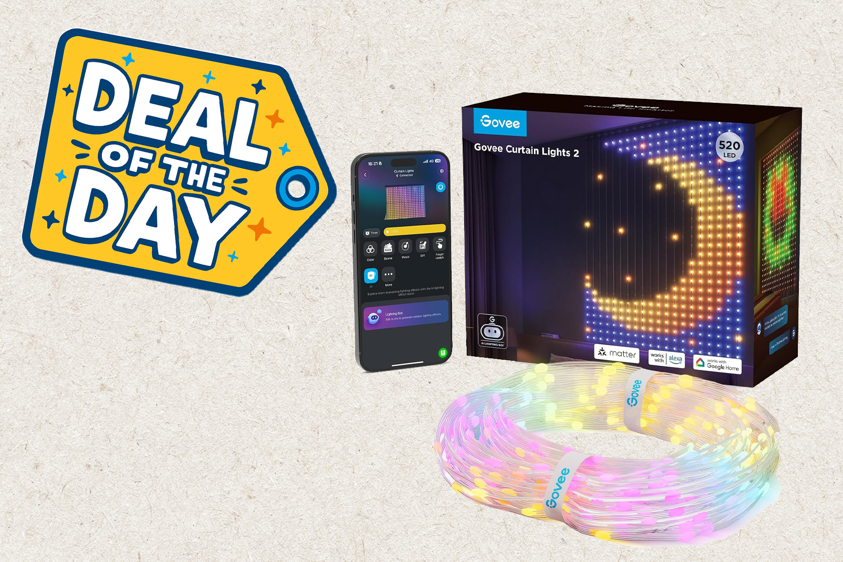 Govee Smart Curtain Lights 2 deal: $99.99