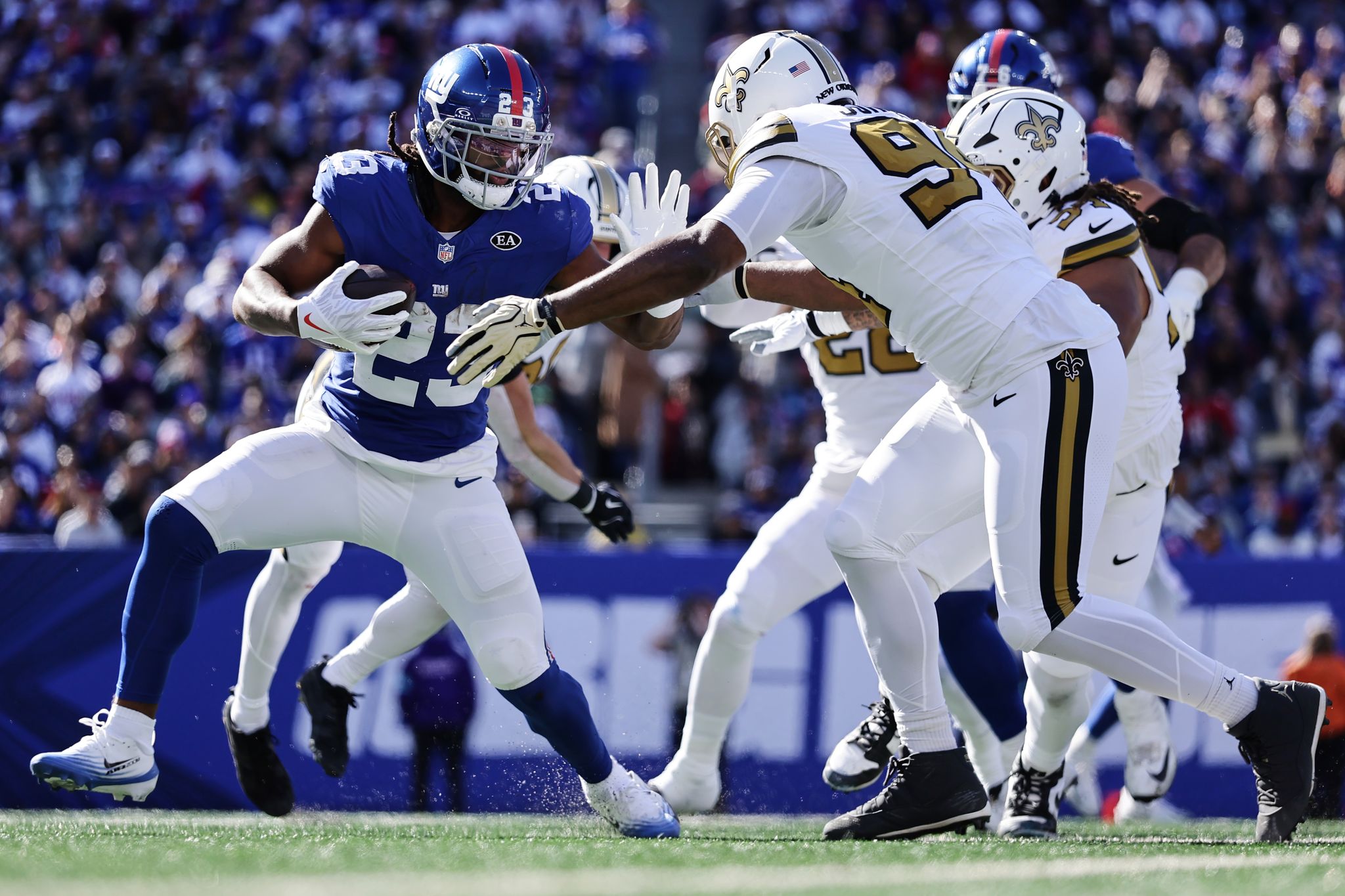 Giants release running back Najee Harris after two-carry, 4-yard game