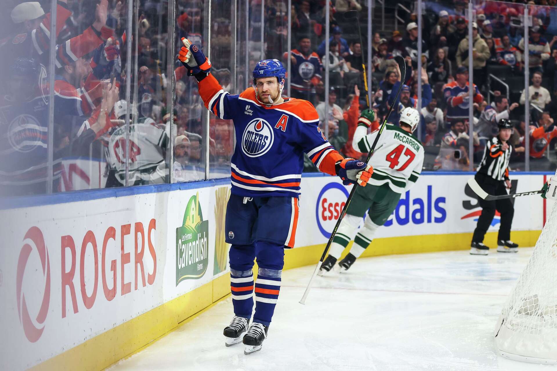 Bouchard scores in OT to lift the Oilers past the Wild, 4-3