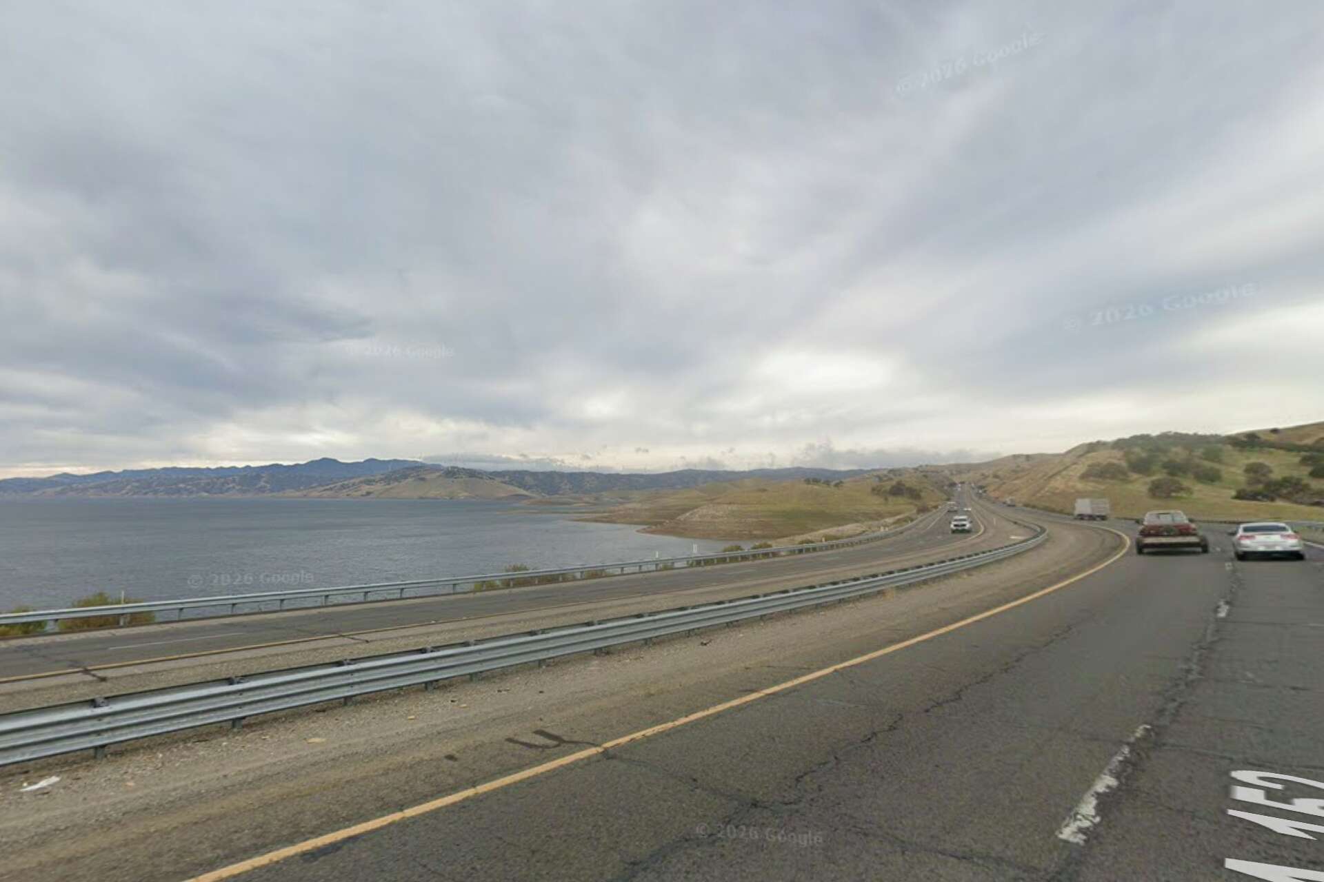 A view of Highway 152 in Merced County, Calif.