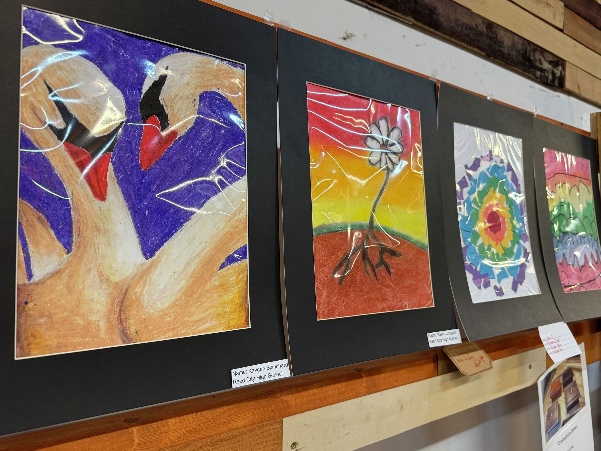 Reed City students' artwork showcased at 13 downtown businesses