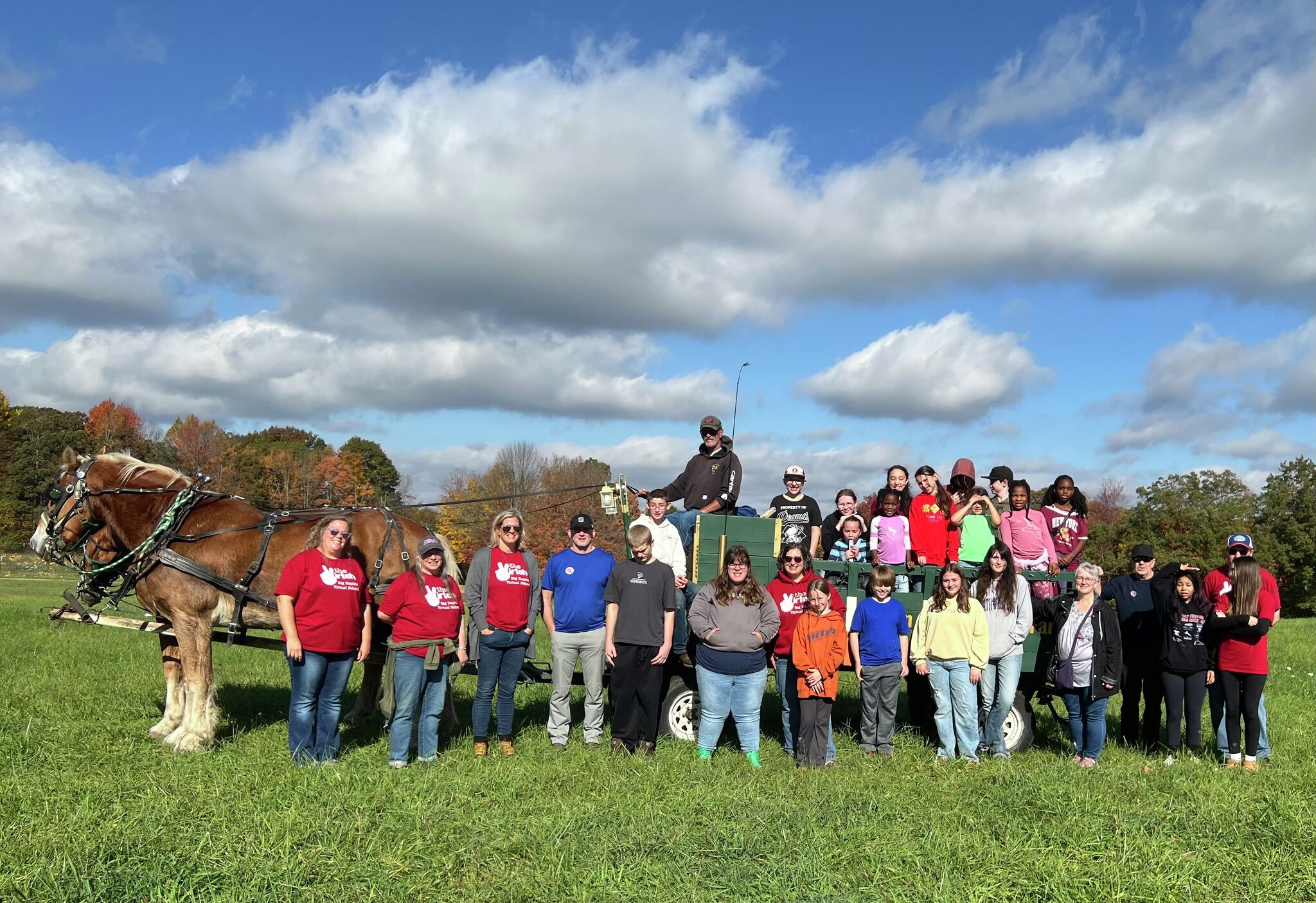 Big Rapids Virtual School spends day at Four Green Fields Farm