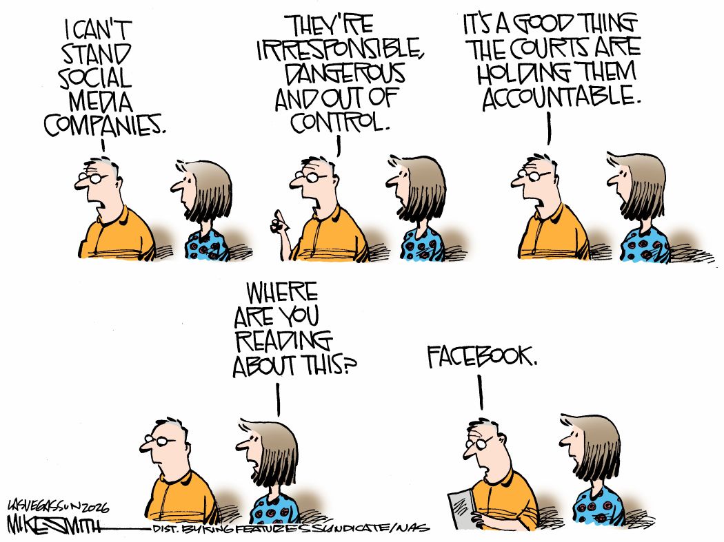 Editorial Cartoon: Social media regulation