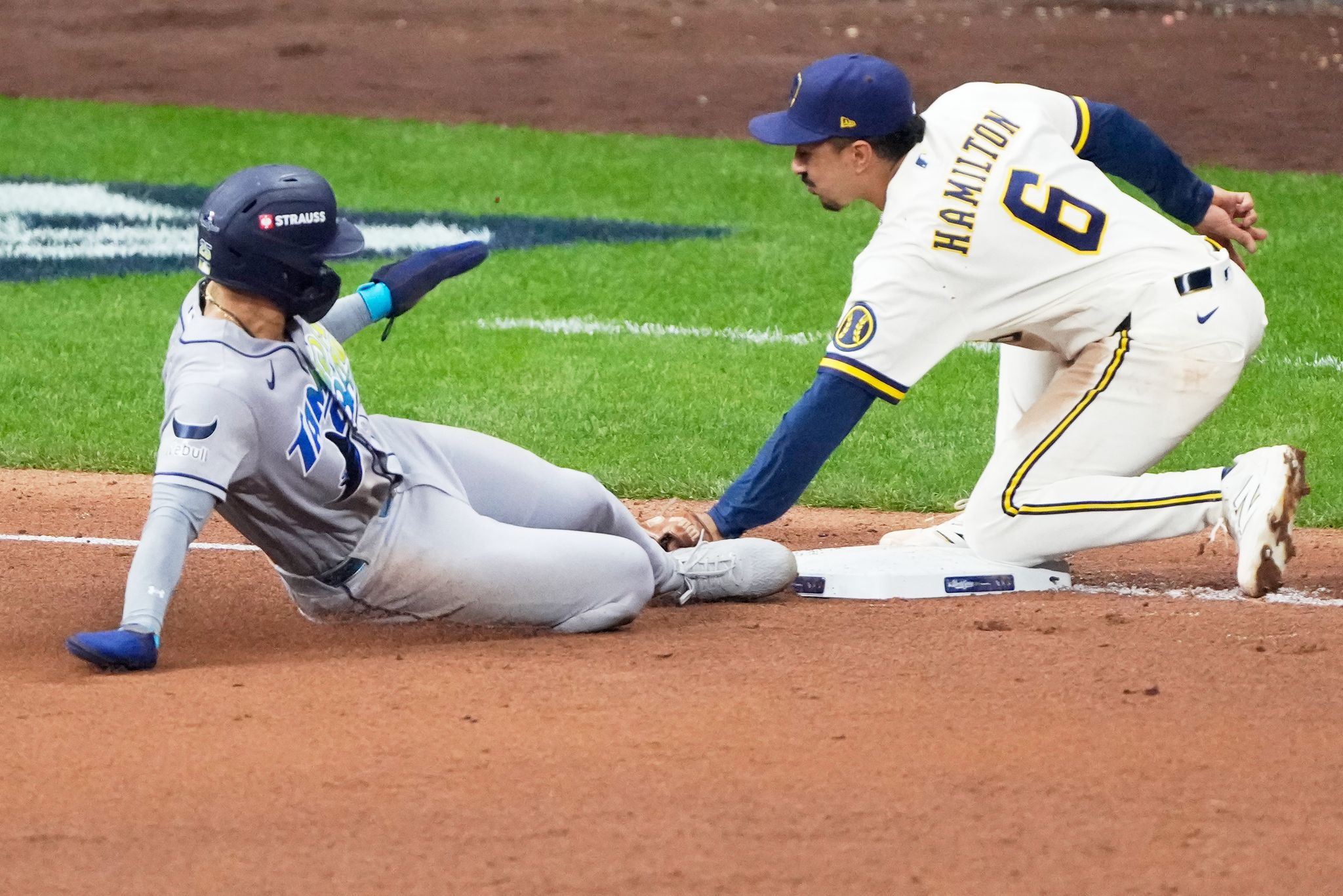 Balls glancing off gloves, runners thrown out trying to steal sink Rays ...