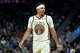 Seth Curry of the Golden State Warriors looks on against the Sacramento Kings in the first half of an NBA basketball game at Chase Center on April 07, 2026 in San Francisco, California.