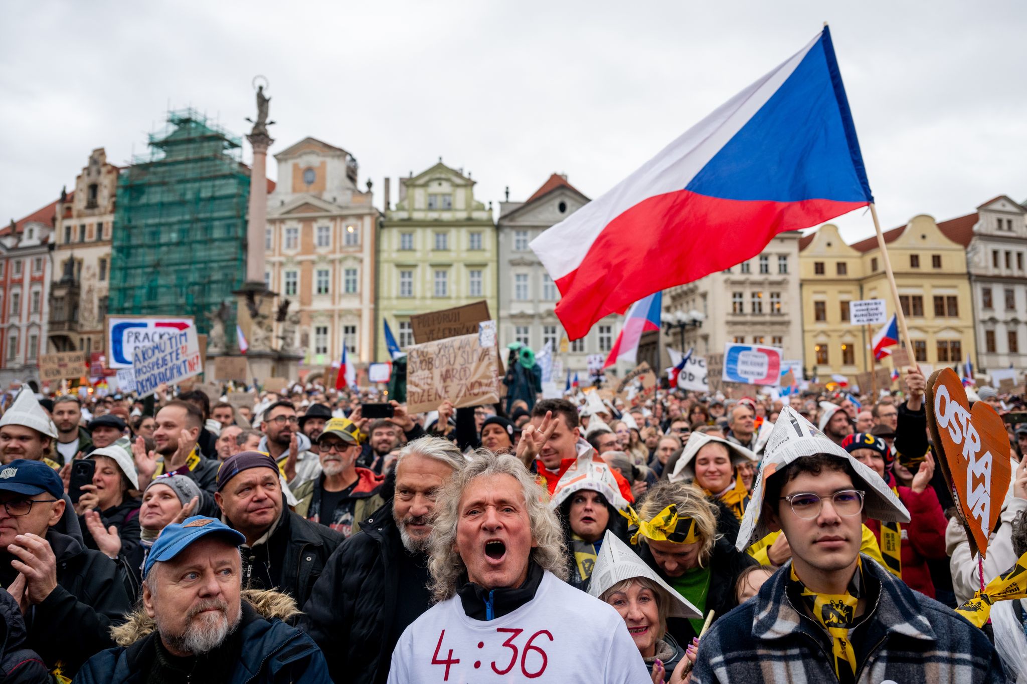 Square Off Pro Features Thousands protest in Prague as government advances public media funding ...