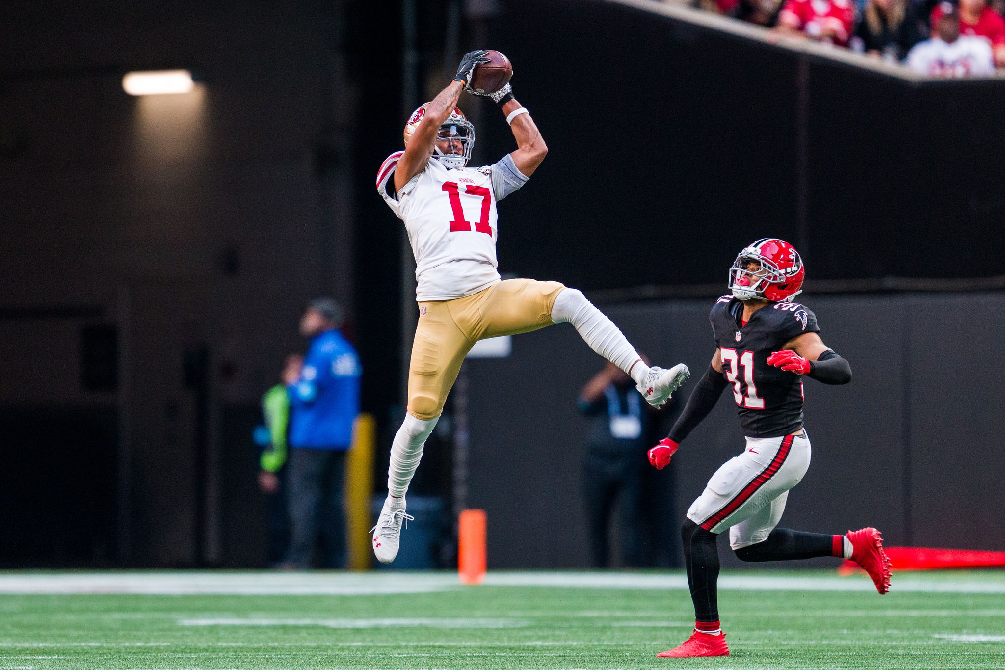 49ers' Jordan Watkins makes bid for playing time with three-catch game