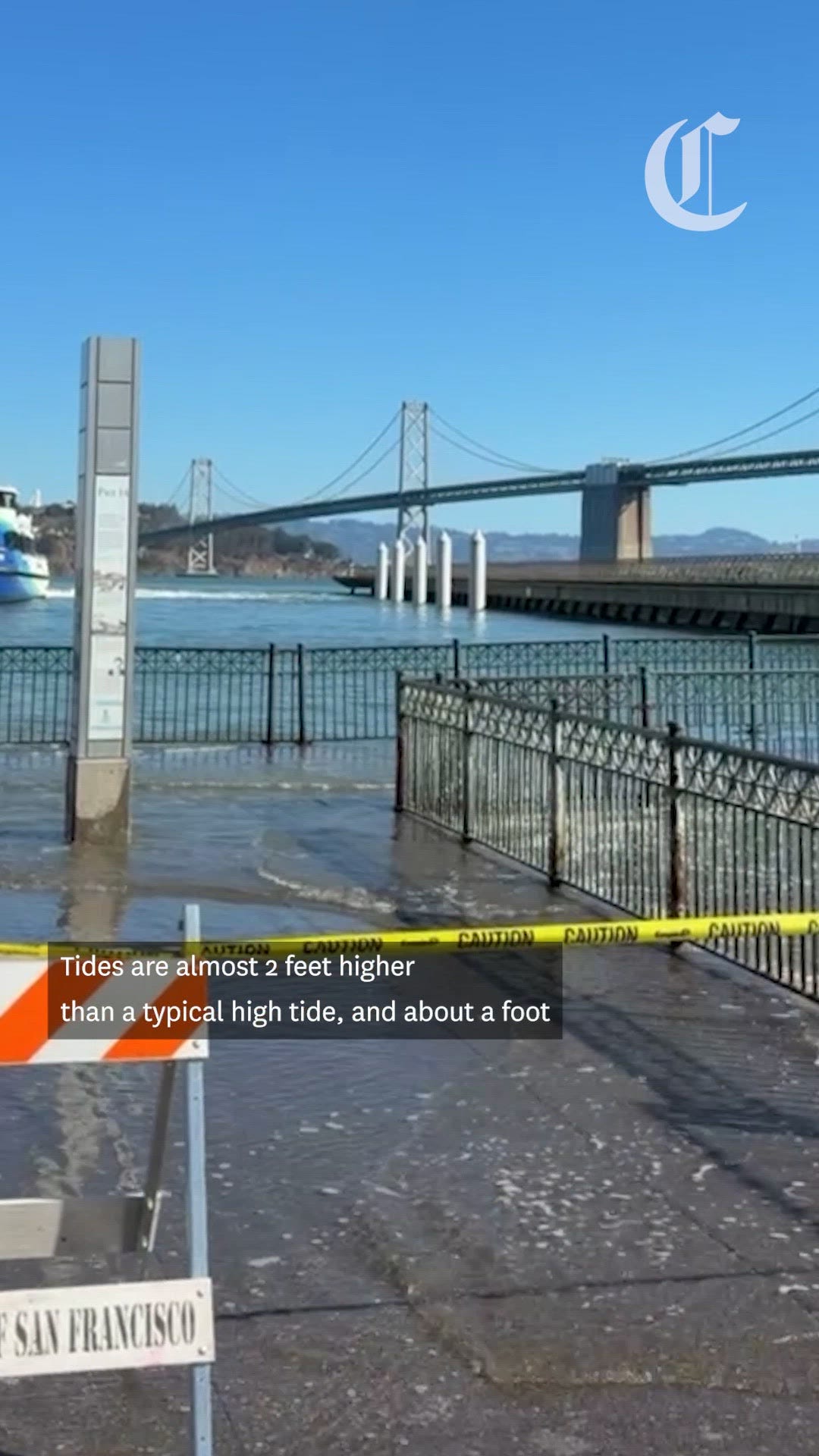 Part of SF just flooded on a sunny day. Here’s what it looked like