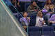 Zendaya watches Game 5 of the WNBA Finals between the Golden State Valkyries and Atlanta Dream at Chase Center in San Francisco on Oct. 26, 2026.