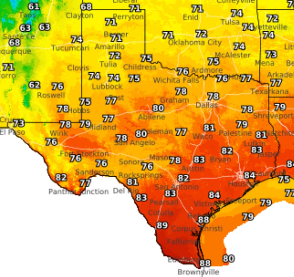 This October is projected to rank among the hottest and driest in Laredo's history, and the Halloween forecast calls for more of the same Saturday.