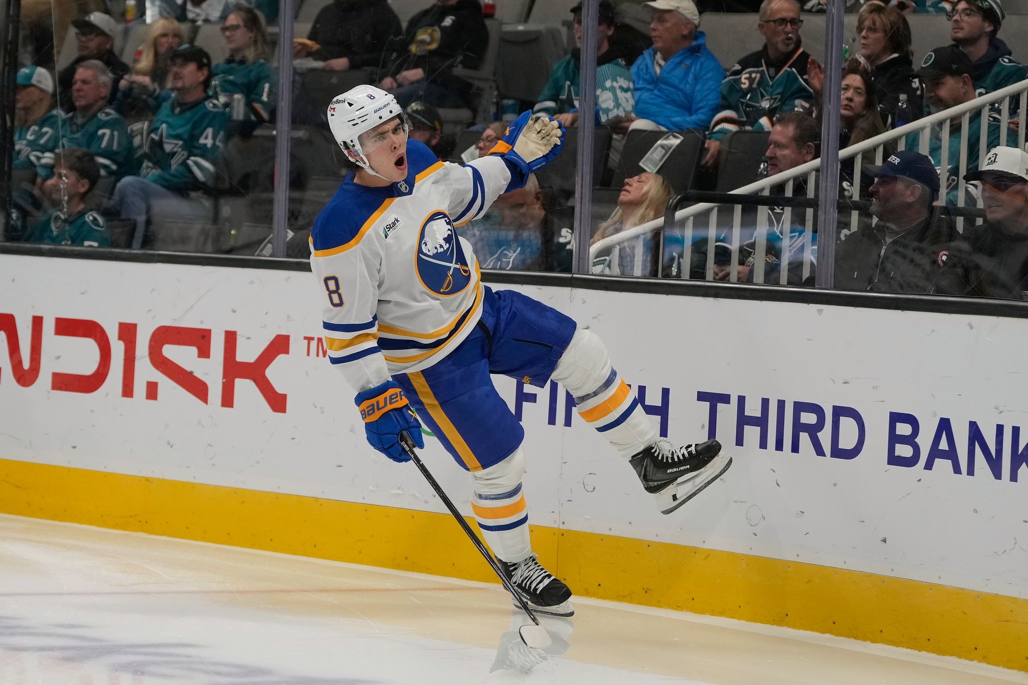 Colten Ellis makes 23 saves to lead the Sabres past the Sharks 2-0 By JOSH DUBOW , AP Sports Writer Oct 28, 2026