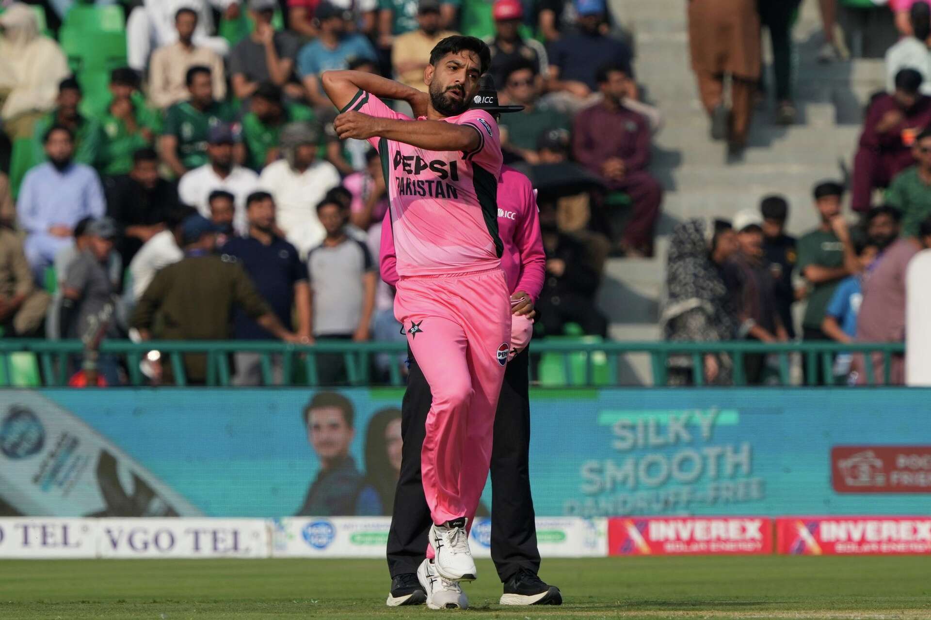 Pakistan fast bowler Rauf fined for breaching ICC code of conduct