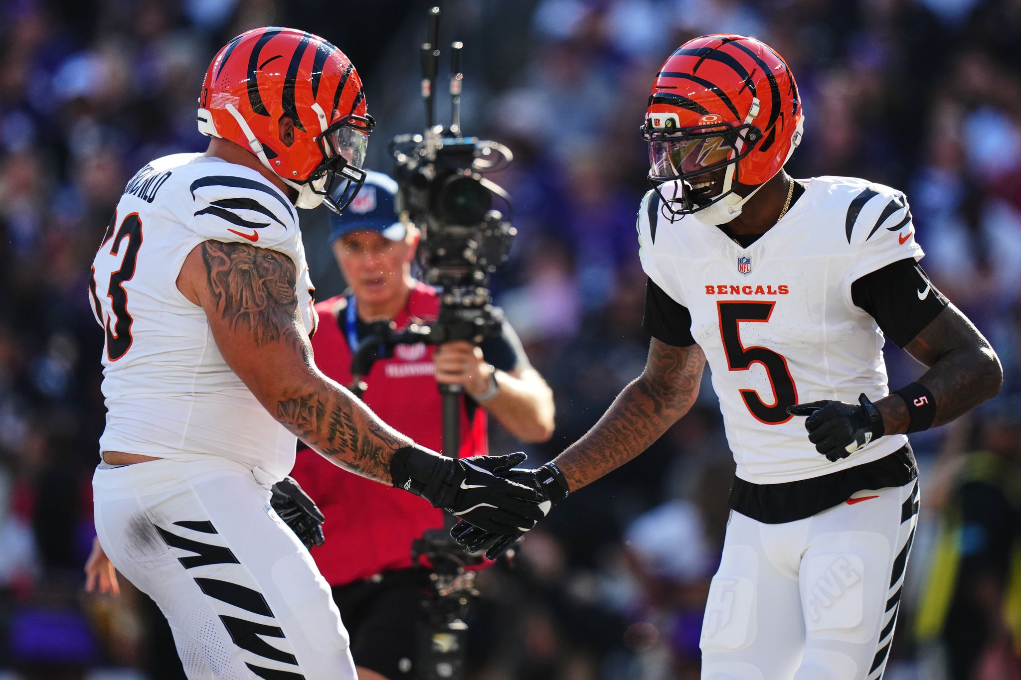 Tee Higgins' standout production is no surprise to Burrow and Bengals By CHARLIE GOLDSMITH , Associated Press Oct 28, 2026