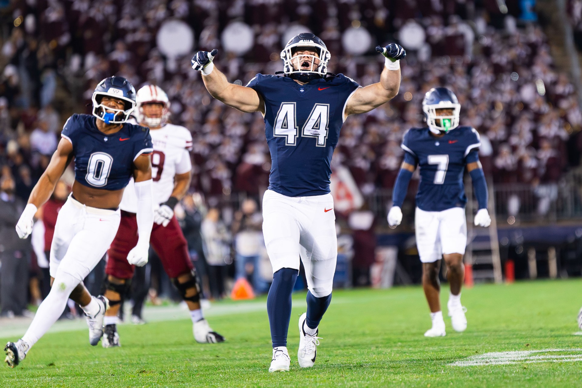UConn football team faces 'critical time' in defensive growth as Huskies travel to Air Force
