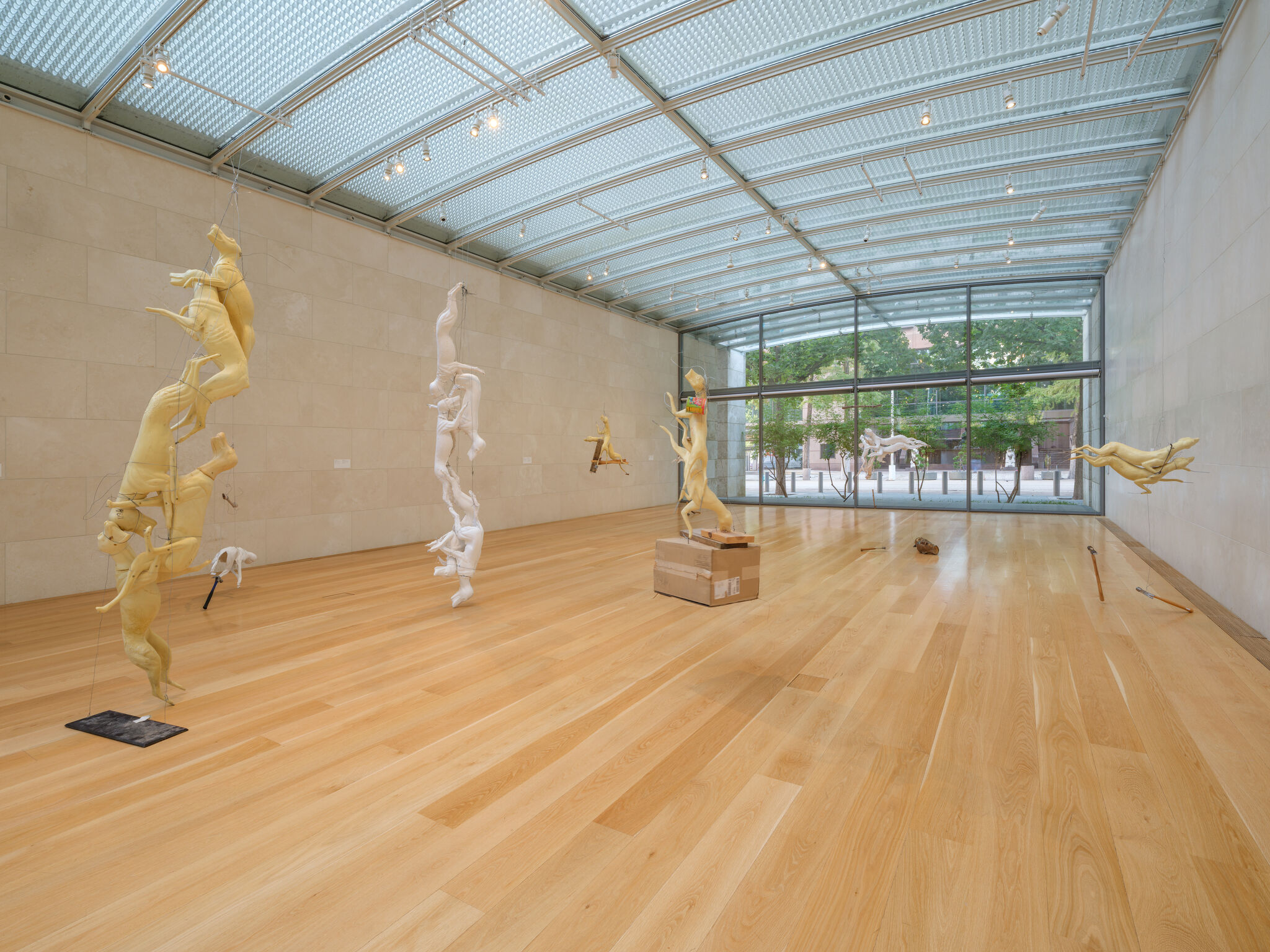 Why coyotes, foxes and hammers hang from the Nasher’s ceiling