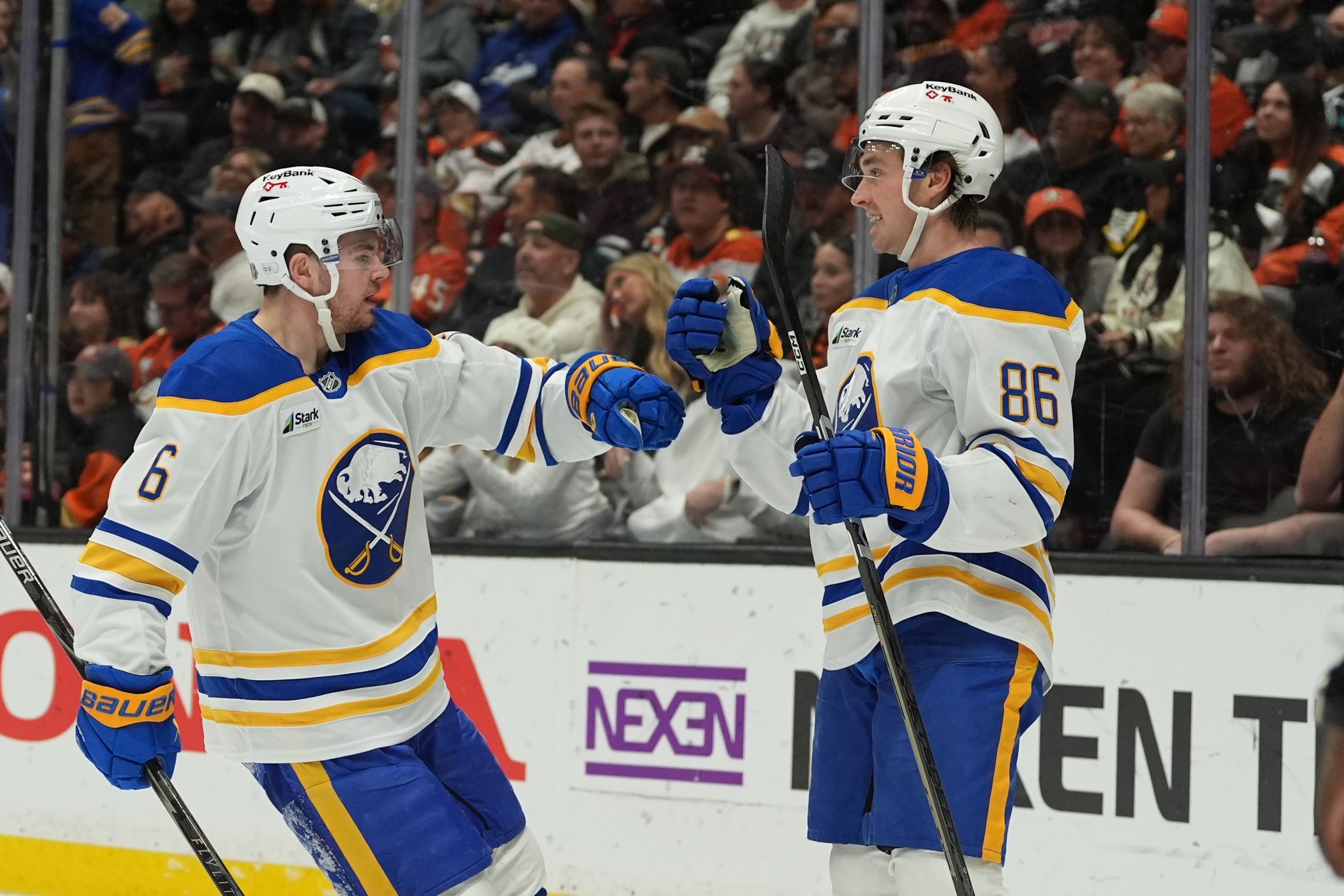 Tage Thompson has hat trick, 5 points in Sabres' 7-6 win over Ducks