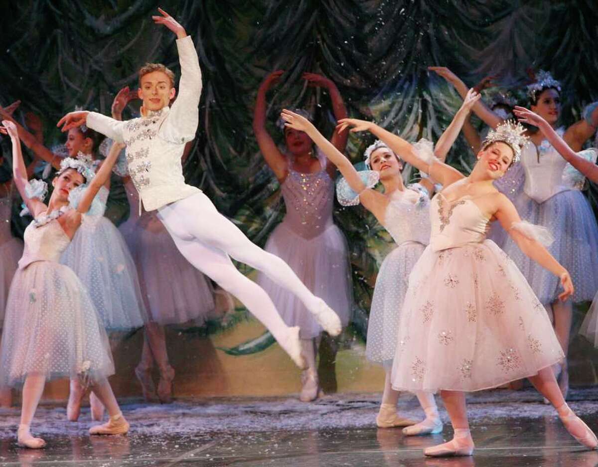 Joseph Heitman, 15 of Milford, dances during the New England Ballet's performance of the Nutcracker at Parson's Complex in Milford on Sunday, December 19, 2010.