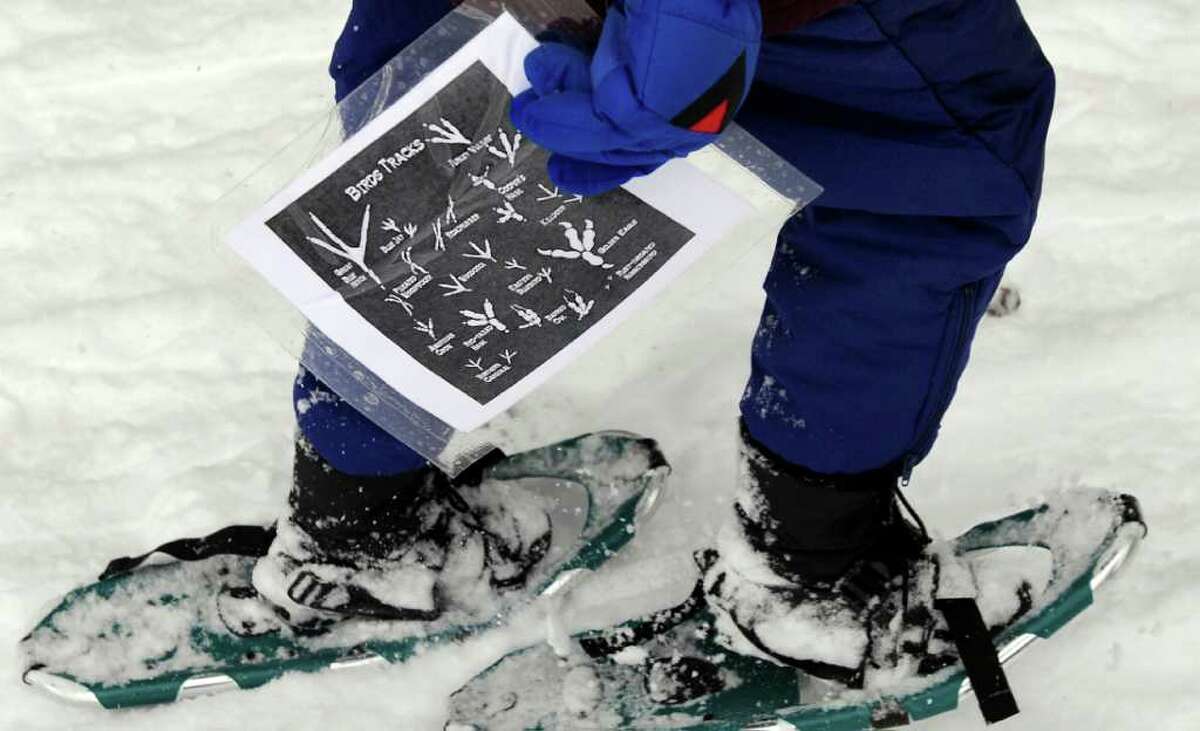 In photos Snowshoe hike