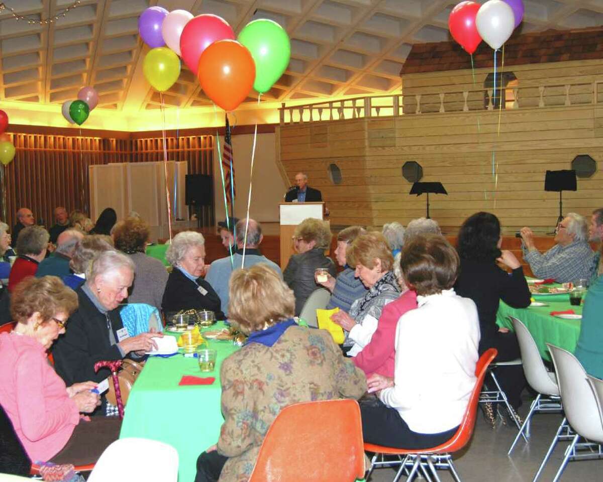 Staying Put celebrates its birthday at St. Mark's Morrell Hall on Sunday. President Tom Ferguson welcomed the participants.