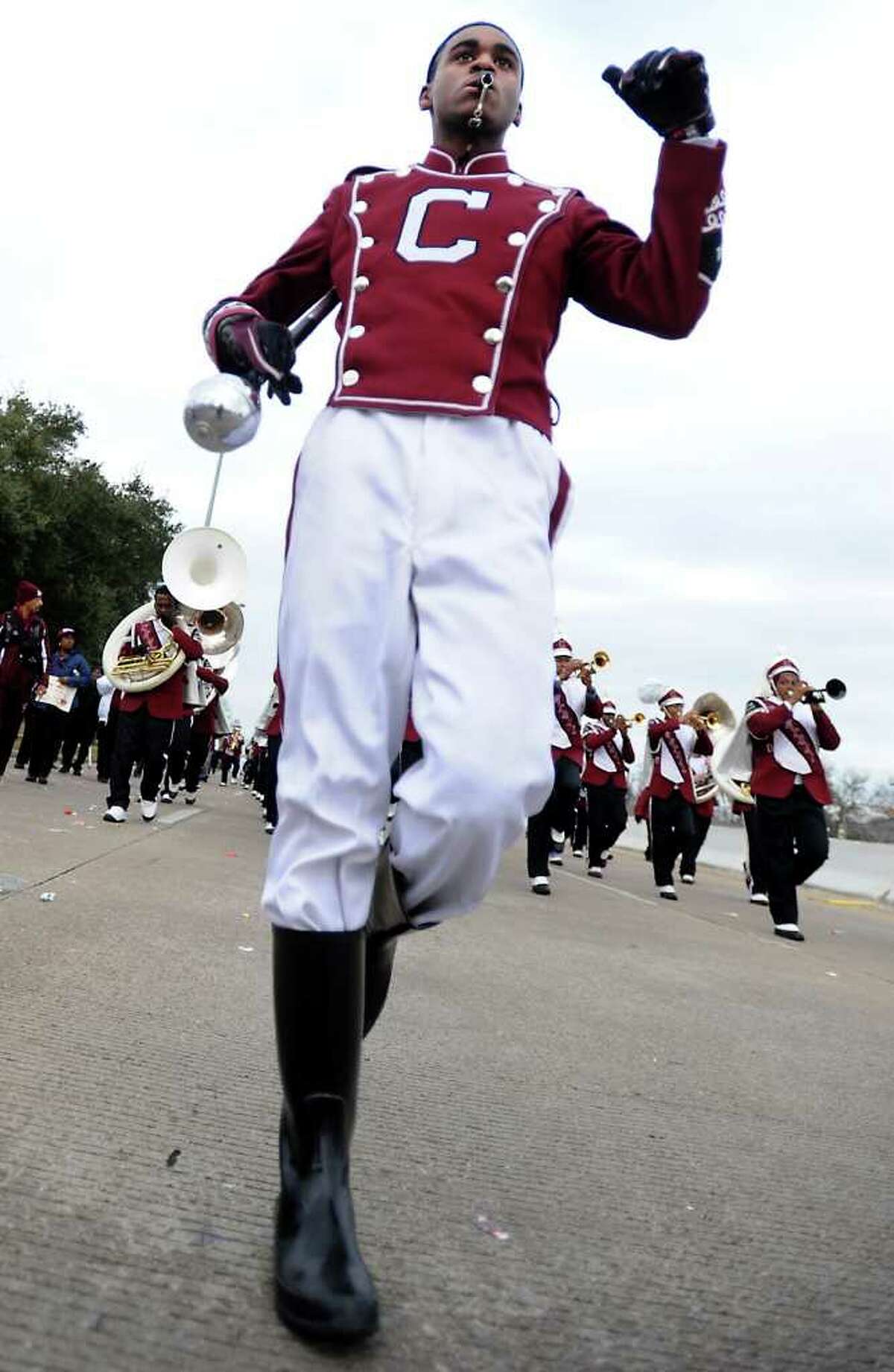 The Central High School marching band performs during the Martin Luther King, Jr. Day Parade in Beaumont, Saturday. Tammy McKinley/The Enterprise